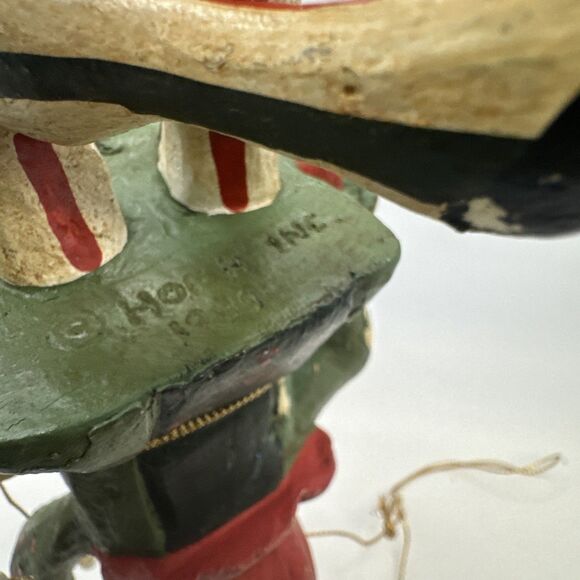 2 VTG HOFH Lord A Leaping Piper Piping Wooden Ornaments 12 Days Of Christmas - Picture 12 of 13